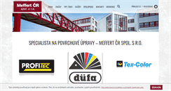 Desktop Screenshot of meffert.cz